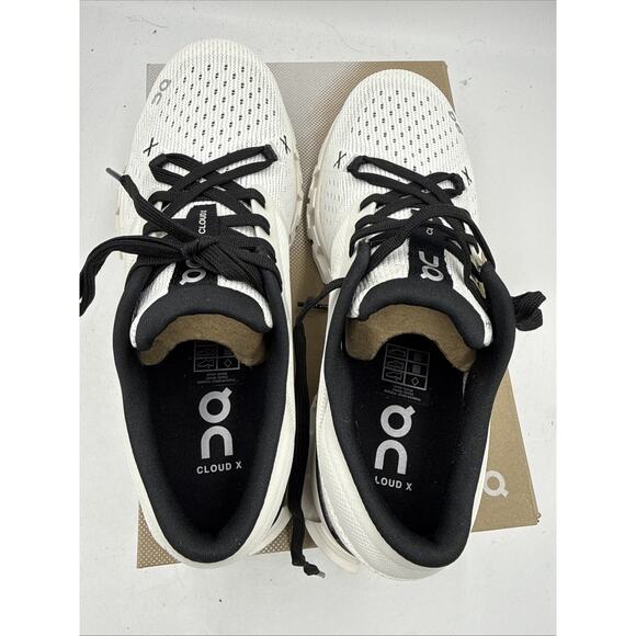 Size 7.5 - ON Cloud X 4 Ivory Black W - Picture 4 of 9